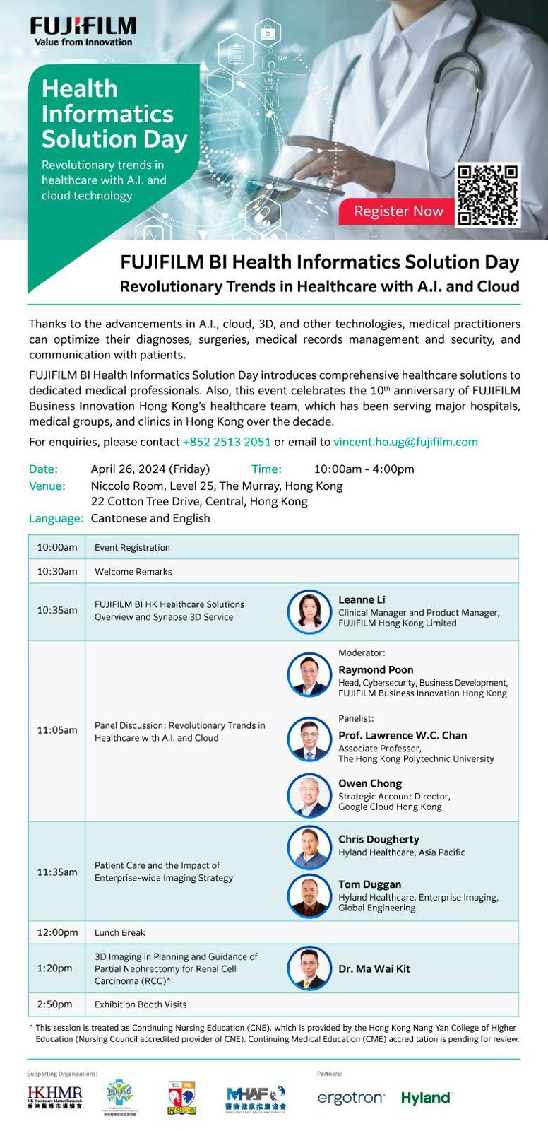 FUJIFILM BI HEALTH INFORMATICS SOLUTION DAY 26 APRIL 2024